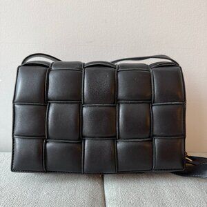 BOTTEGA VENETA Padded Cassette Crossbody Lambskin BLACK
